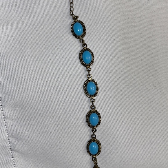 Bracelet with turquoise-coloured accents. - Picture 3 of 8